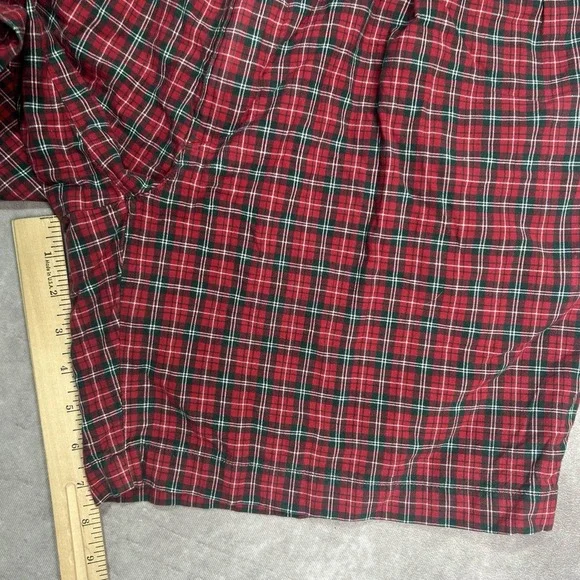Vintage Polo Golf Ralph Bermuda Shorts Men's 31 Red Green Tartan Plaid Casual - Picture 4 of 5